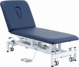 Addax Practice Manager Electric Treatment Couch - 2 Sections - Blue Addax 