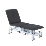 Addax Practice Manager Hydraulic Treatment Couch - 3 Sections - Black Shop@PhysioWorld Ltd 