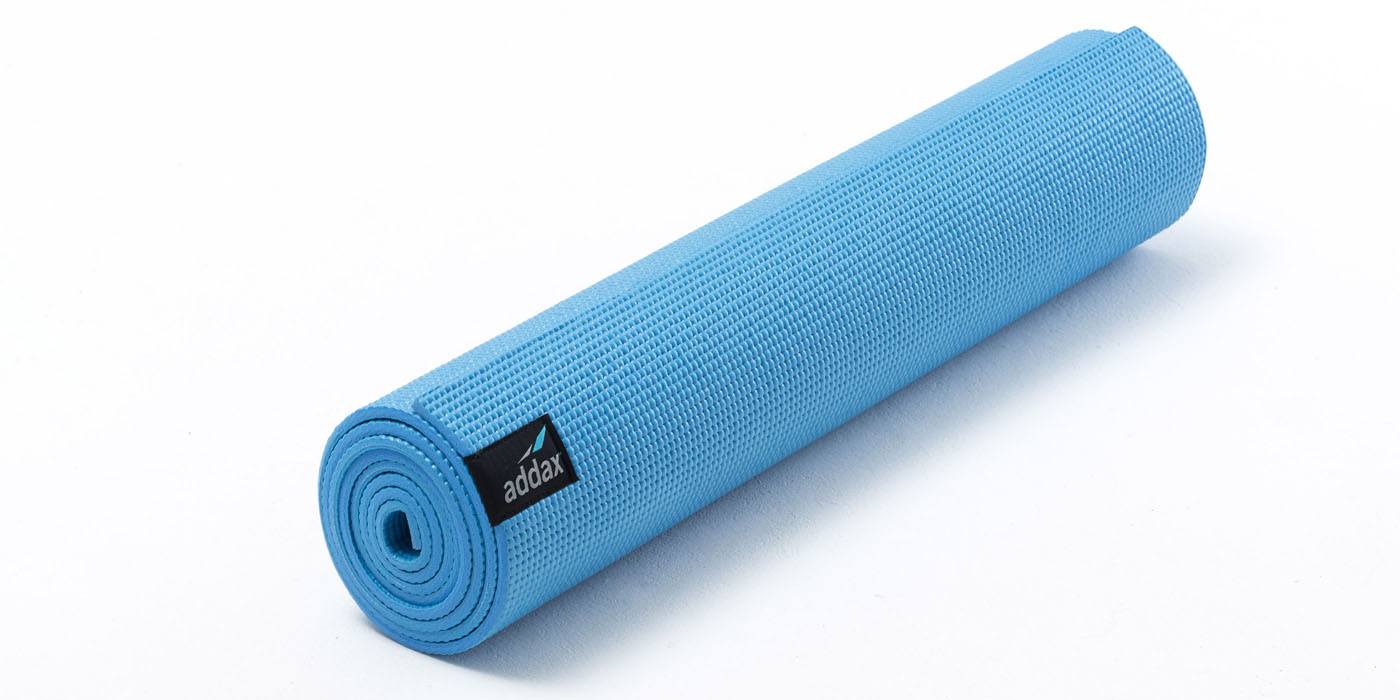 Addax Yoga Mat - 4mm & 6mm PhysioWorld Blue - With Bag 4mm