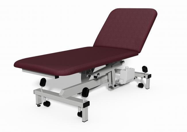 Plinth Medical 502E 2 Section Couch Electric PhysioWorld Mulled Wine