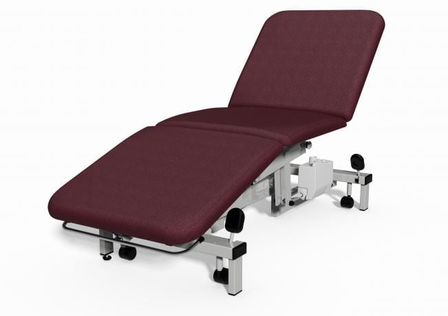 Plinth Medical 503E 3 Section Couch Electric PhysioWorld Mulled Wine