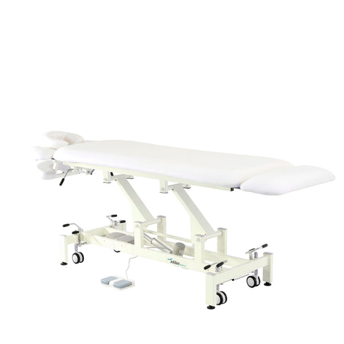 Addax Deluxe Electric Massage Table - White | Massage Bed