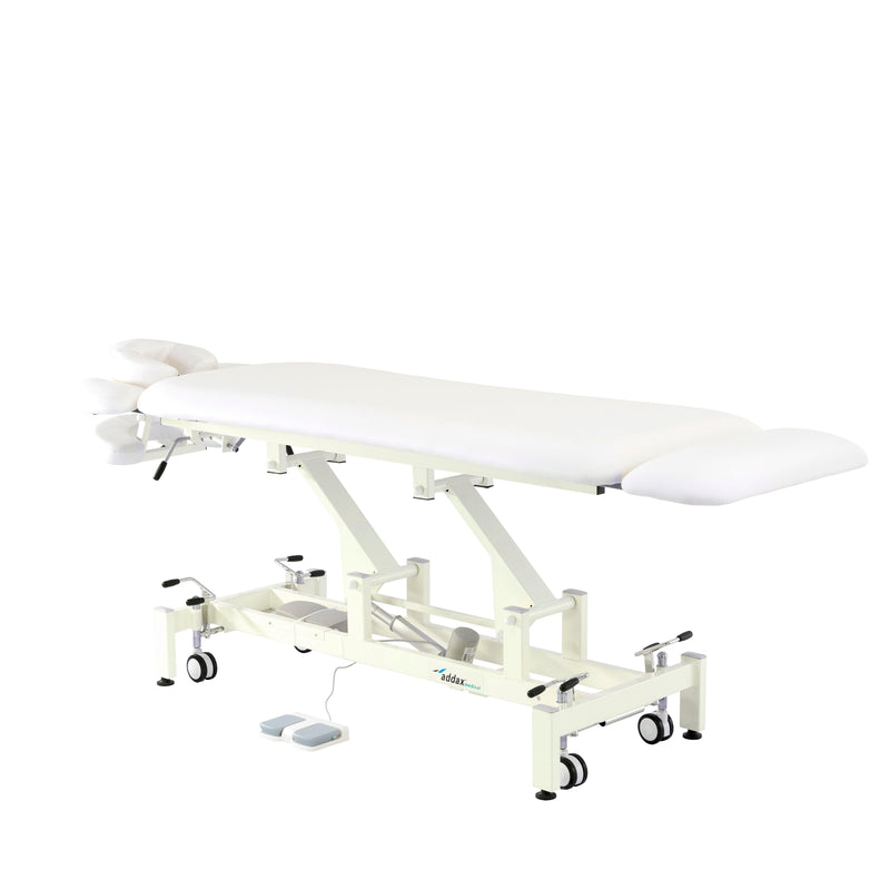 Addax Deluxe Electric Massage Table - White | Massage Bed