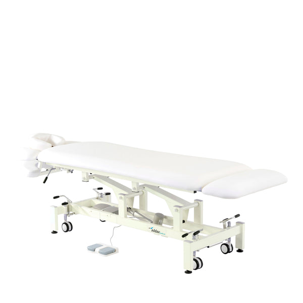 Addax Deluxe Electric Massage Table - White | Massage Bed