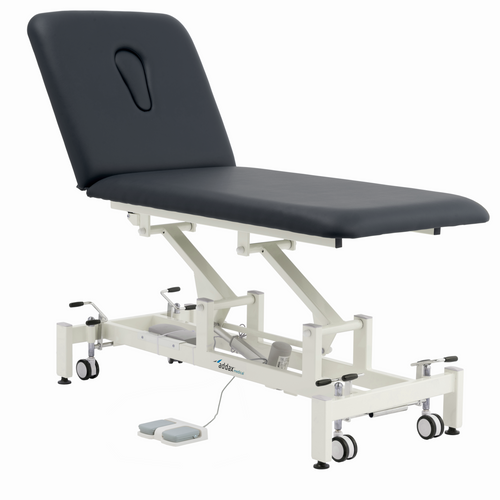 Addax Practice Manager Electric Treatment Couch - 2 Sections - Black