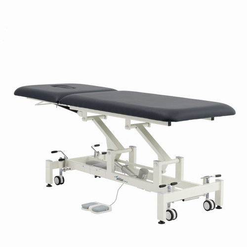 Addax Practice Manager Electric Treatment Couch - 2 Sections - Black