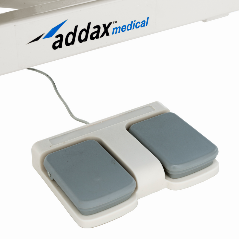 Addax Practice Manager Electric Treatment Couch - 3 Sections - Blue