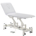 Addax Practice Manager Electric Treatment Couch - 2 Sections - White