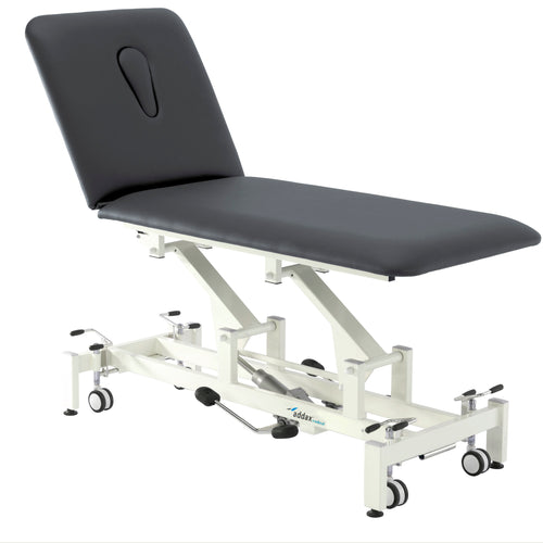 Addax Practice Manager Hydraulic Treatment Couch - 2 Sections - Black