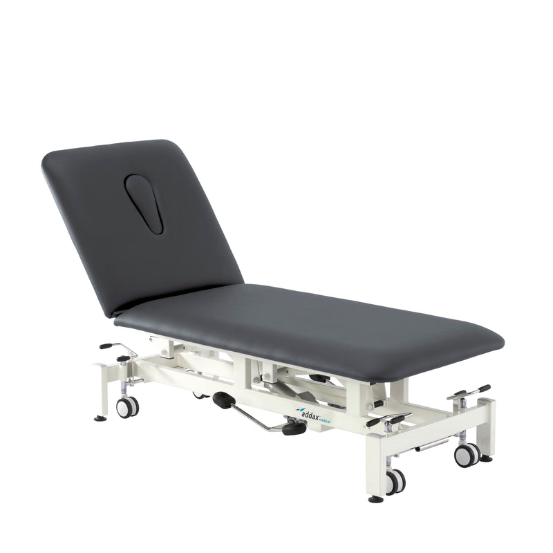 Addax Practice Manager Hydraulic Treatment Couch - 2 Sections - Black