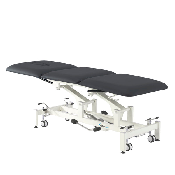 Addax Practice Manager Hydraulic Treatment Couch - 3 Sections - Black