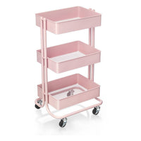 3 Tier Trolley Shop@PhysioWorld Ltd Blush 