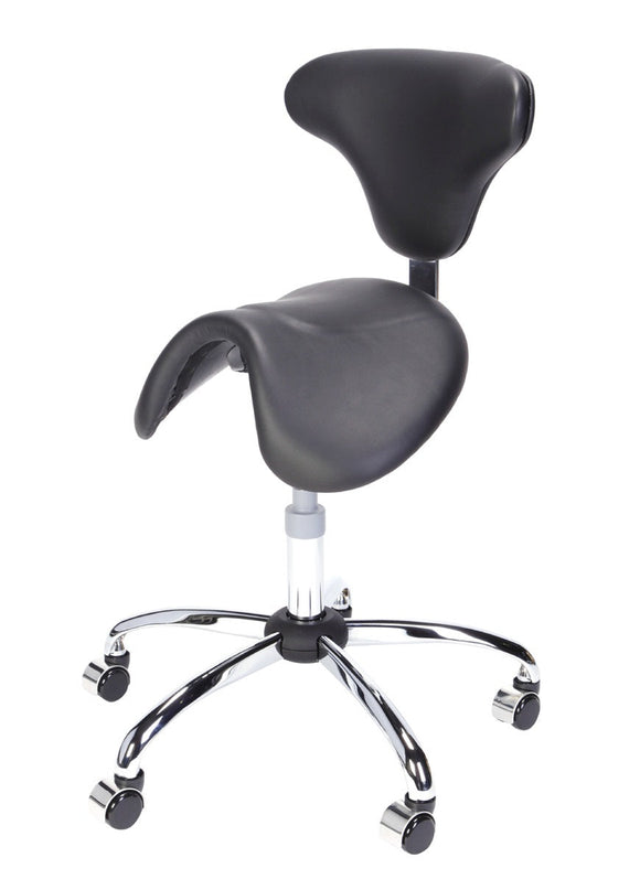 Addax Clinicians Saddle Stool Deluxe - Black Addax 