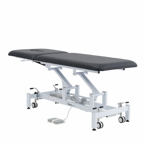 Addax Practice Manager Electric Treatment Couch - 2 Sections - Black Addax 