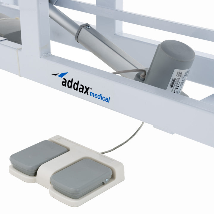 Addax Practice Manager Electric Treatment Couch - 2 Sections - Blue Addax 