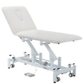 Addax Practice Manager Electric Treatment Couch - 2 Sections - White