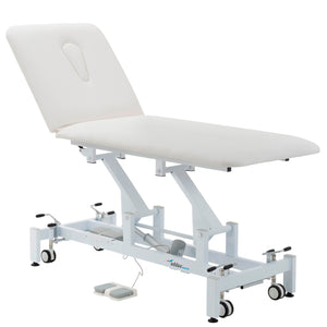 Addax Practice Manager Electric Treatment Couch - 2 Sections - White Shop@PhysioWorld Ltd 