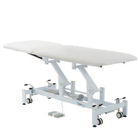 Addax Practice Manager Electric Treatment Couch - 2 Sections - White Shop@PhysioWorld Ltd 