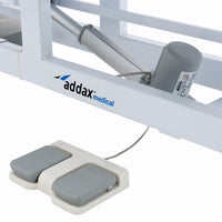 Addax Practice Manager Electric Treatment Couch - 2 Sections - White Shop@PhysioWorld Ltd 