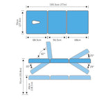 Addax Practice Manager Electric Treatment Couch - 3 Sections - White Shop@PhysioWorld Ltd 