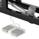 Addax Practice Manager Electric Treatment Couch for Tattoo Studios - 3 Sections All Black Shop@PhysioWorld Ltd 