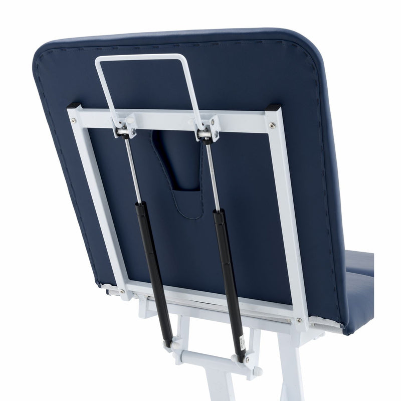 Addax Practice Manager Hydraulic Treatment Couch - 2 Sections - Blue Shop@PhysioWorld Ltd 