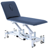 Addax Practice Manager Hydraulic Treatment Couch - 2 Sections - Blue Shop@PhysioWorld Ltd 