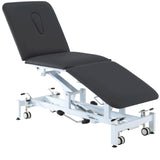 Addax Practice Manager Hydraulic Treatment Couch - 3 Sections - Black Shop@PhysioWorld Ltd 
