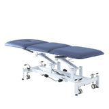 Addax Practice Manager Hydraulic Treatment Couch - 3 Sections - Blue Shop@PhysioWorld Ltd 