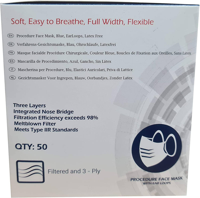 Omnitex Type IIR Face Masks - Box of 50 Shop@PhysioWorld Ltd 