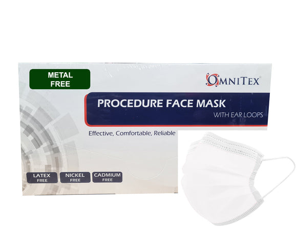 Omnitex Type IIR Face Masks (Metal Free) - Box of 50 Shop@PhysioWorld Ltd 