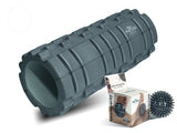 PhysioWorld EVA Grid Foam Roller + 7cm Spikey Massage Ball PhysioWorld Graphite 