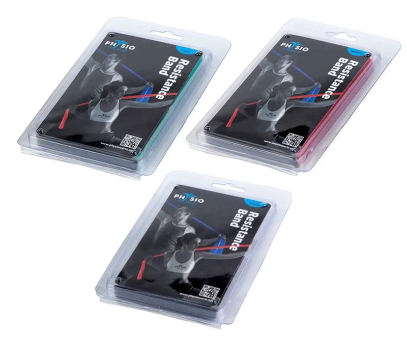 PhysioWorld Resistance Bands PACK OF 3 - With User Guide - Light, Medium, Strong PhysioWorld 