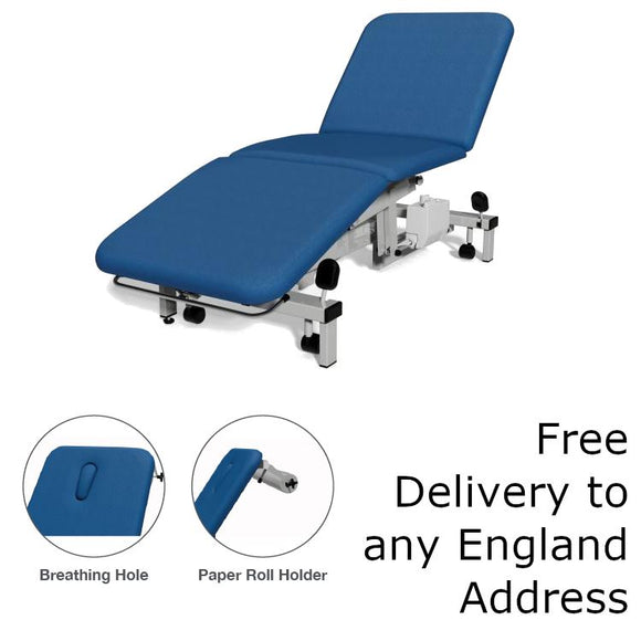Plinth Medical 3 Section Electric Couch - 503E (Atlantic Blue) Shop@PhysioWorld Ltd 