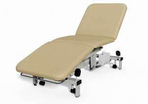Plinth Medical 503E 3 Section Couch Electric PhysioWorld Almond 