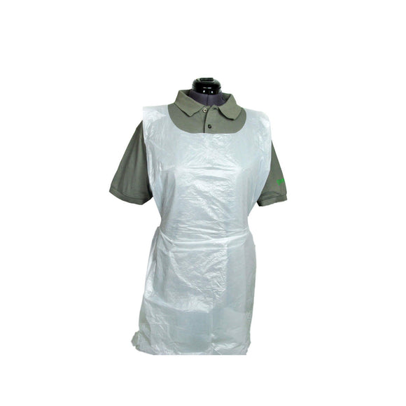 White Disposable Polythene Aprons on a ROLL x 200 Shop@PhysioWorld Ltd 